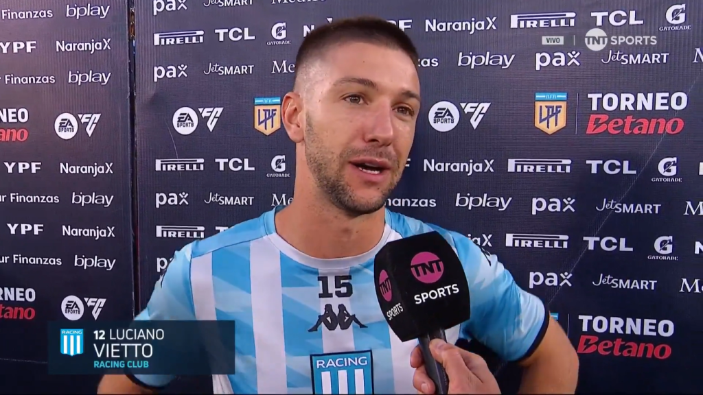 Vietto y un regreso con victoria a Racing: “Estoy muy feliz de volver a estar en casa”