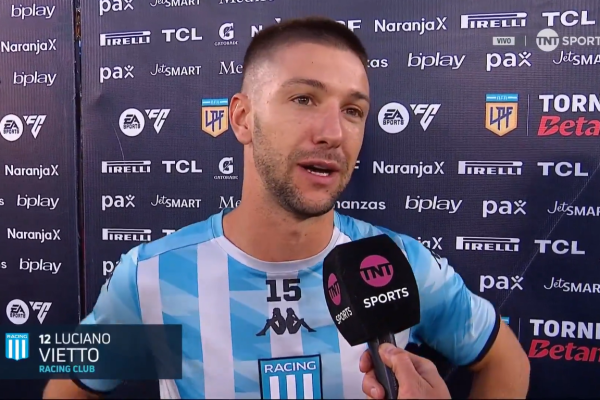 Vietto y un regreso con victoria a Racing: “Estoy muy feliz de volver a estar en casa”