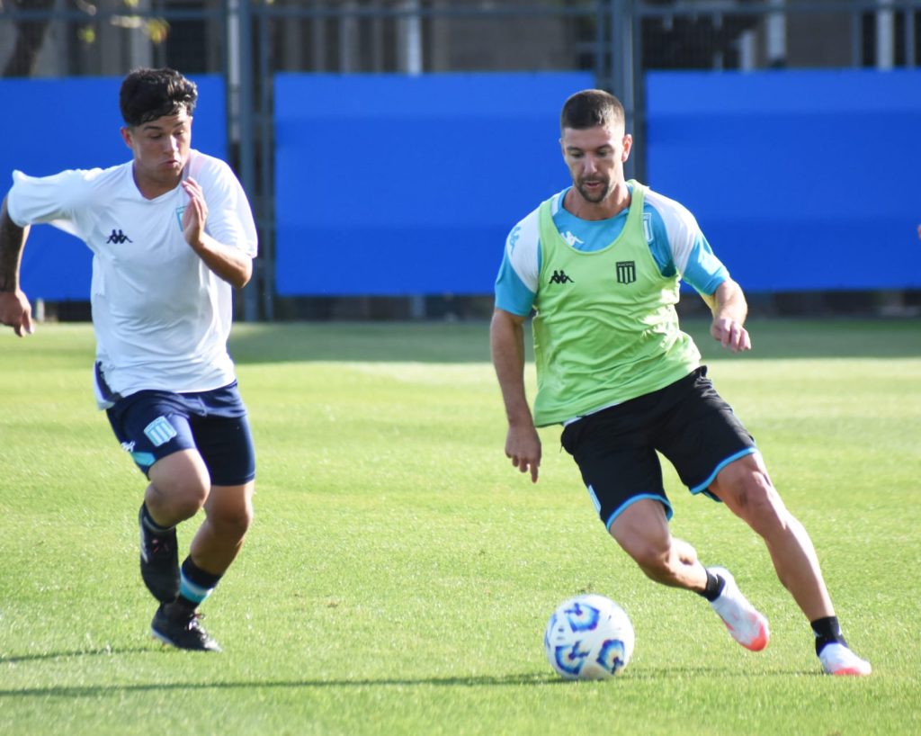 Vietto tuvo su primera práctica en Racing