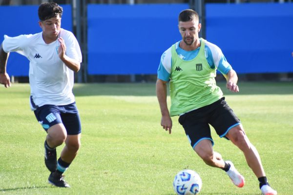 Vietto tuvo su primera práctica en Racing