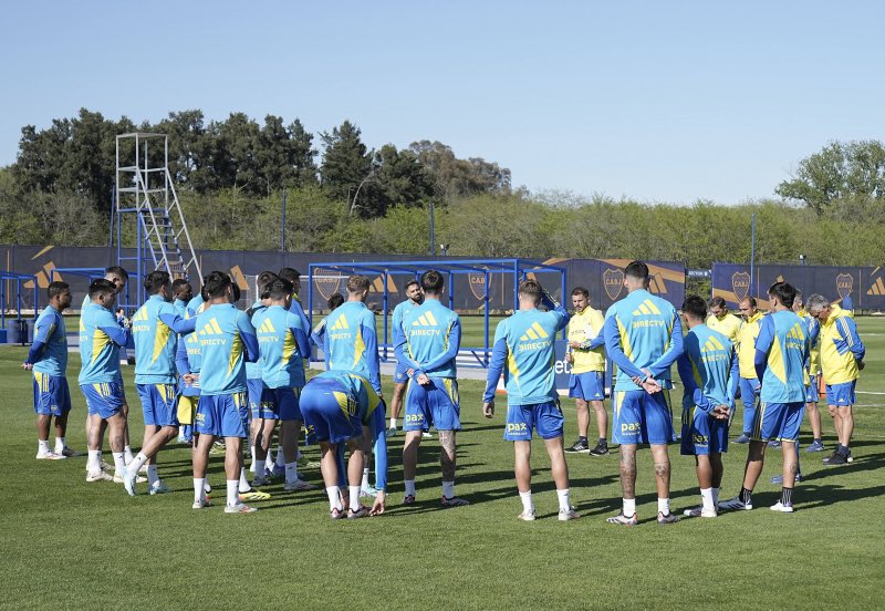 Boca volvió a los trabajos con Herrón a la cabeza