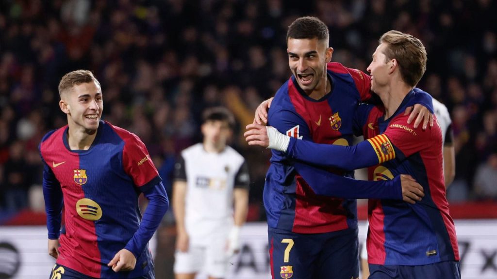 En un festival de goles, Barcelona aplastó al Valencia