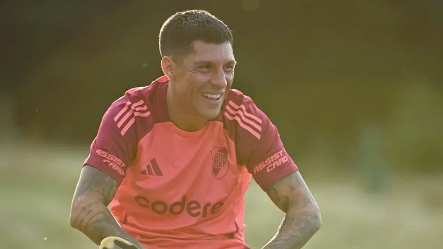 Enzo Pérez y su relación con Demichelis: “Es un tema del que no voy a hablar”