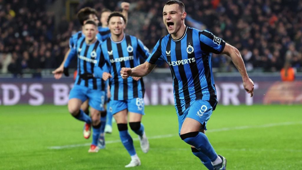 Atalanta no pudo ante Brujas y debe ganar en Bérgamo para seguir en la Champions League