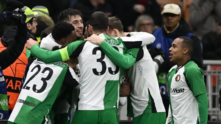 Con gol de Julián Carranza, Feyenoord dio el golpe ante Milan en la Champions League