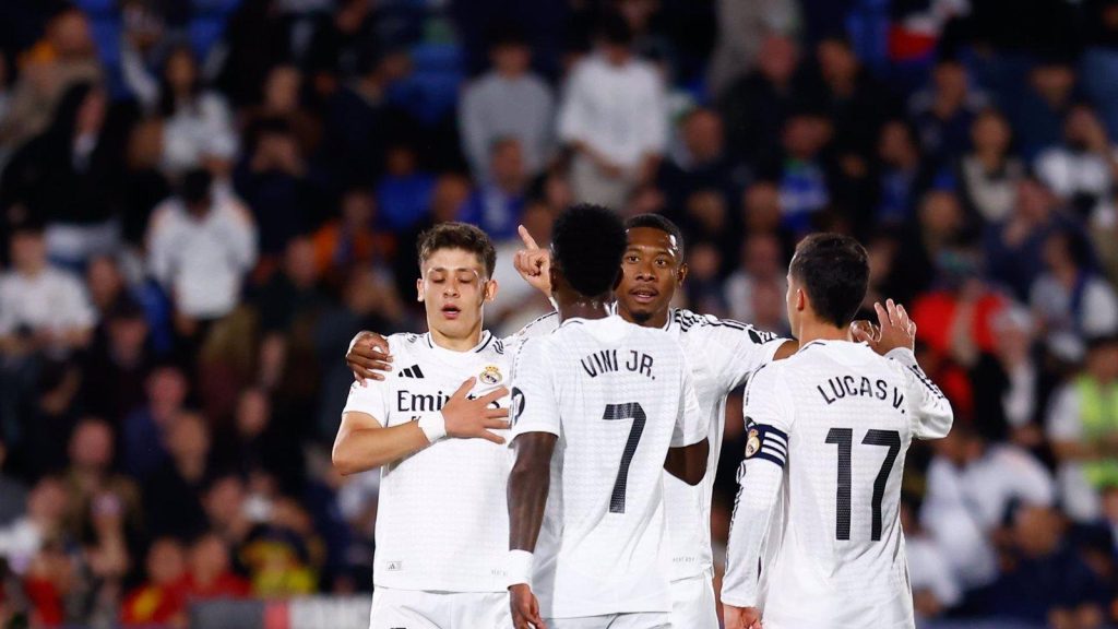 Real Madrid venció a Getafe y no le pierde pisada al Barcelona