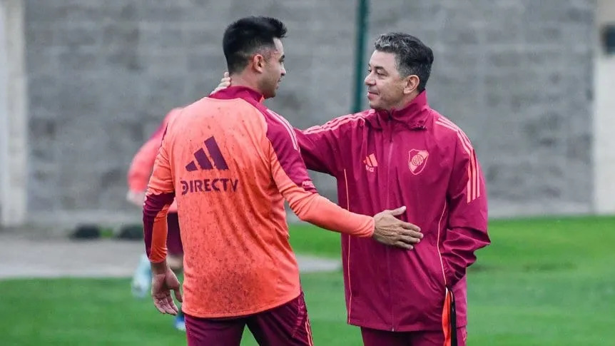 Buenas noticias para River: el Pity Martínez vuelve a concentrar