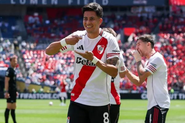 Maxi Meza tras la victoria de River: “Nos supimos hacer fuertes”