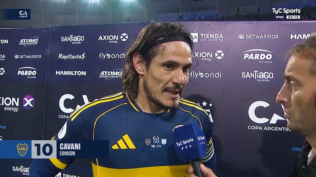 Cavani tras la derrota de Boca: “Hay que agachar la cabeza, seguir laburando y dar lo mejor”