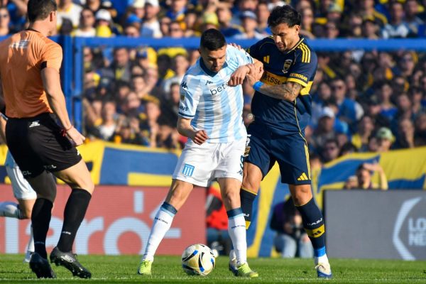 Boca rescató un empate frente a Racing en La Bombonera