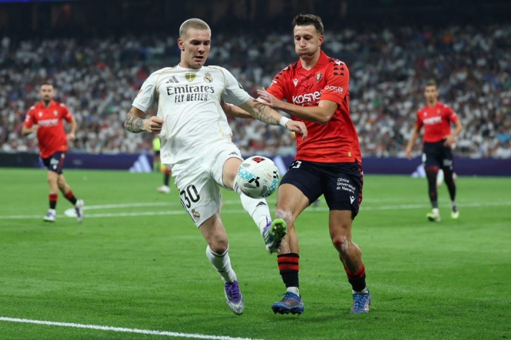 En el debut de Mastantuono, Real Madrid venció a Osasuna