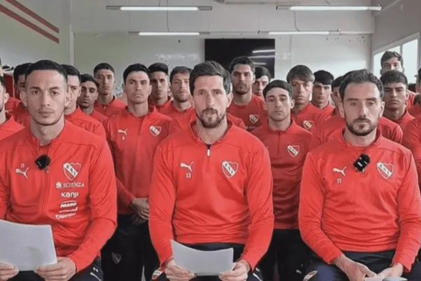 El plantel de Independiente pidió solidaridad del fútbol argentino en un duro comunicado