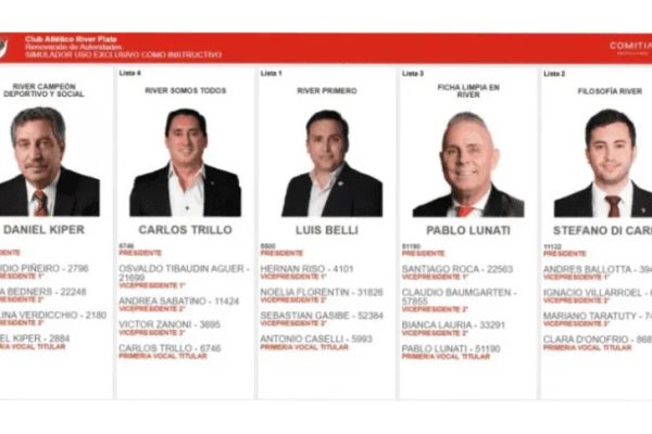 Se vienen las elecciones en River: ¿Quiénes son los candidatos a presidente?