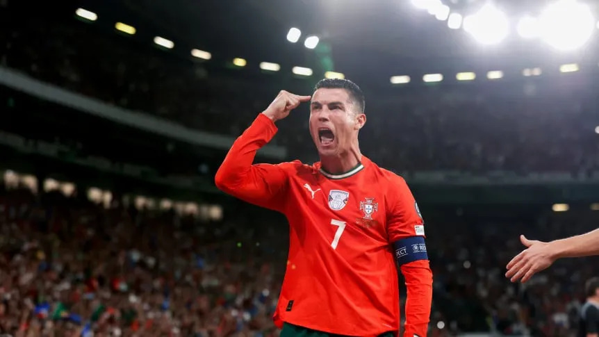 Sigue haciendo historia: Cristiano Ronaldo marcó un doblete y rompió un nuevo récord