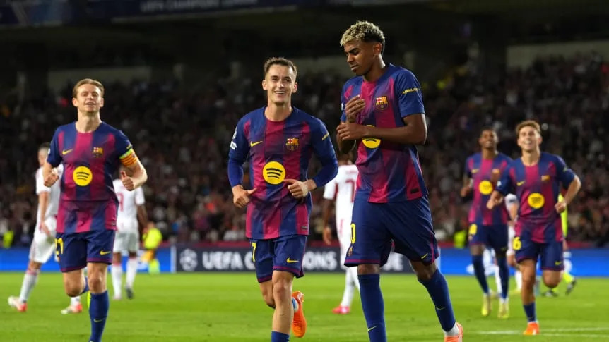 Barcelona aplastó a Olympiacos y se acomoda en la Champions League
