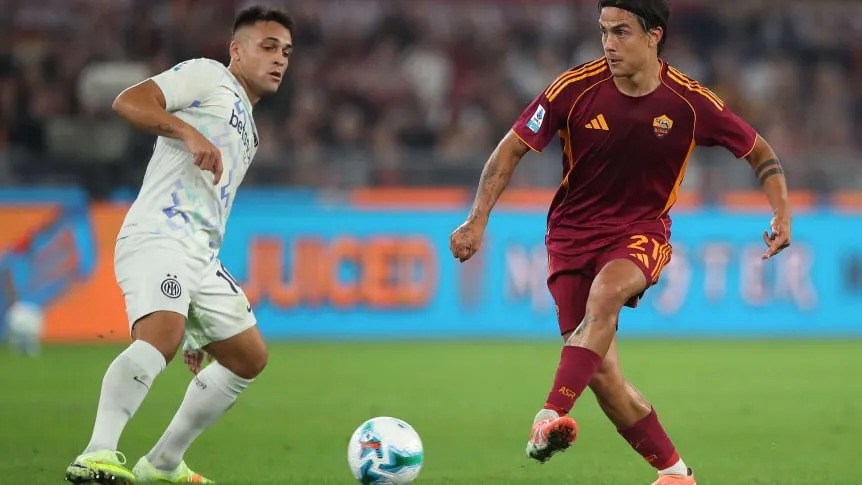 Inter venció a Roma y se subió a la cima de la Serie A