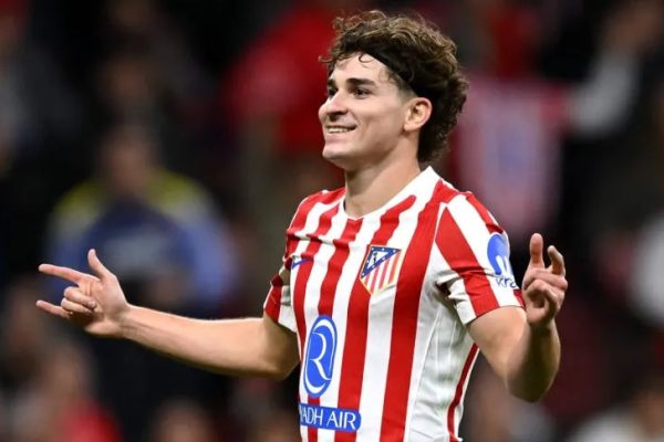 Con un gol de Julián Álvarez, Atlético de Madrid ganó y sube en la CHampions League